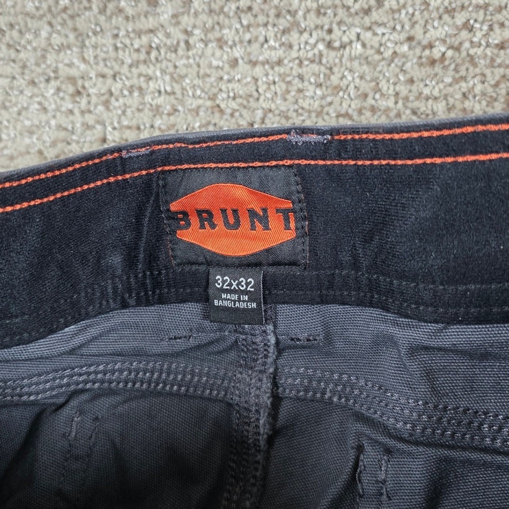 BRUNT The Torra Work Pant Gray Mens 32x32 Utility Canvas Cargo Pants NWT - Picture 4 of 7